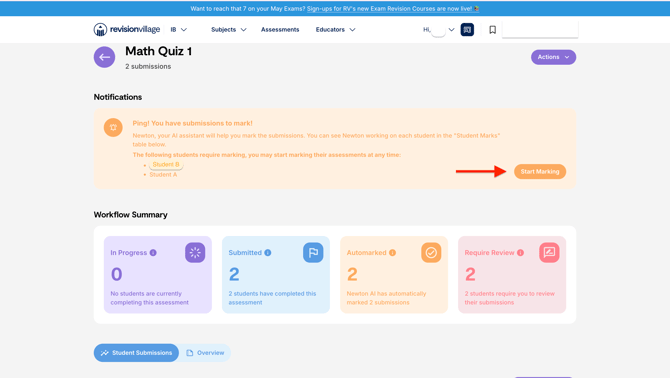 Marking all students at once